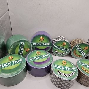 Duck Tape Colored Duct Tape Purple Green Checkerboard Leopard 1.88" by 10 And 20